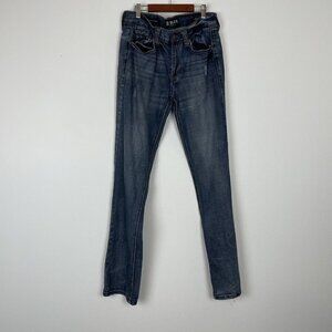 Black Premium Men’s Low Rise Slim Straight Jeans 32/34